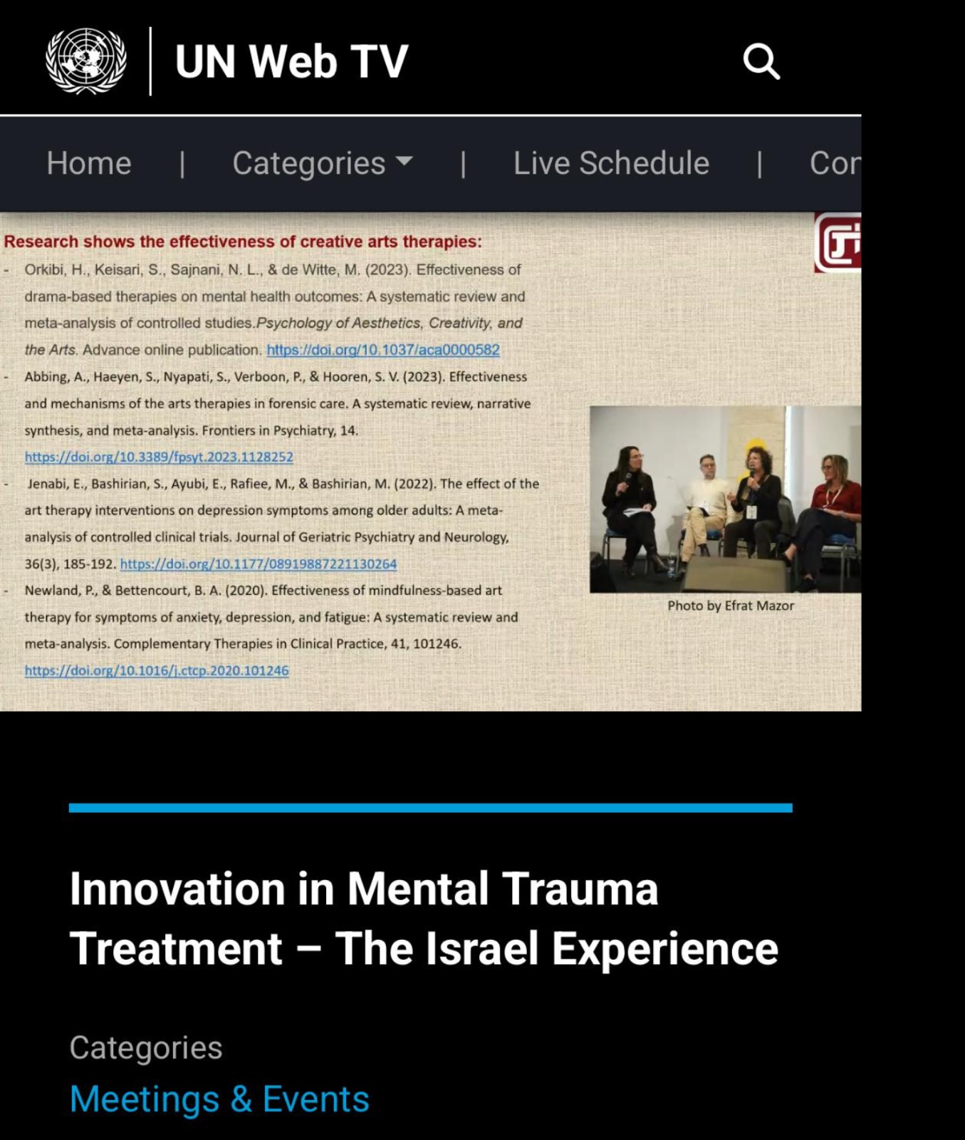Read more about the article Our lab research presented by Dr. Elana Lakh at the United Nations- March 2025